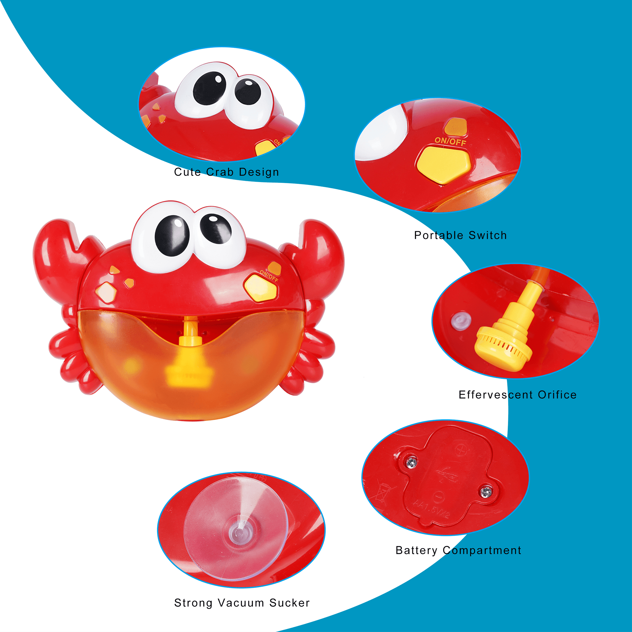 BUBBLE BATH TOYS Tia Tail Toy US