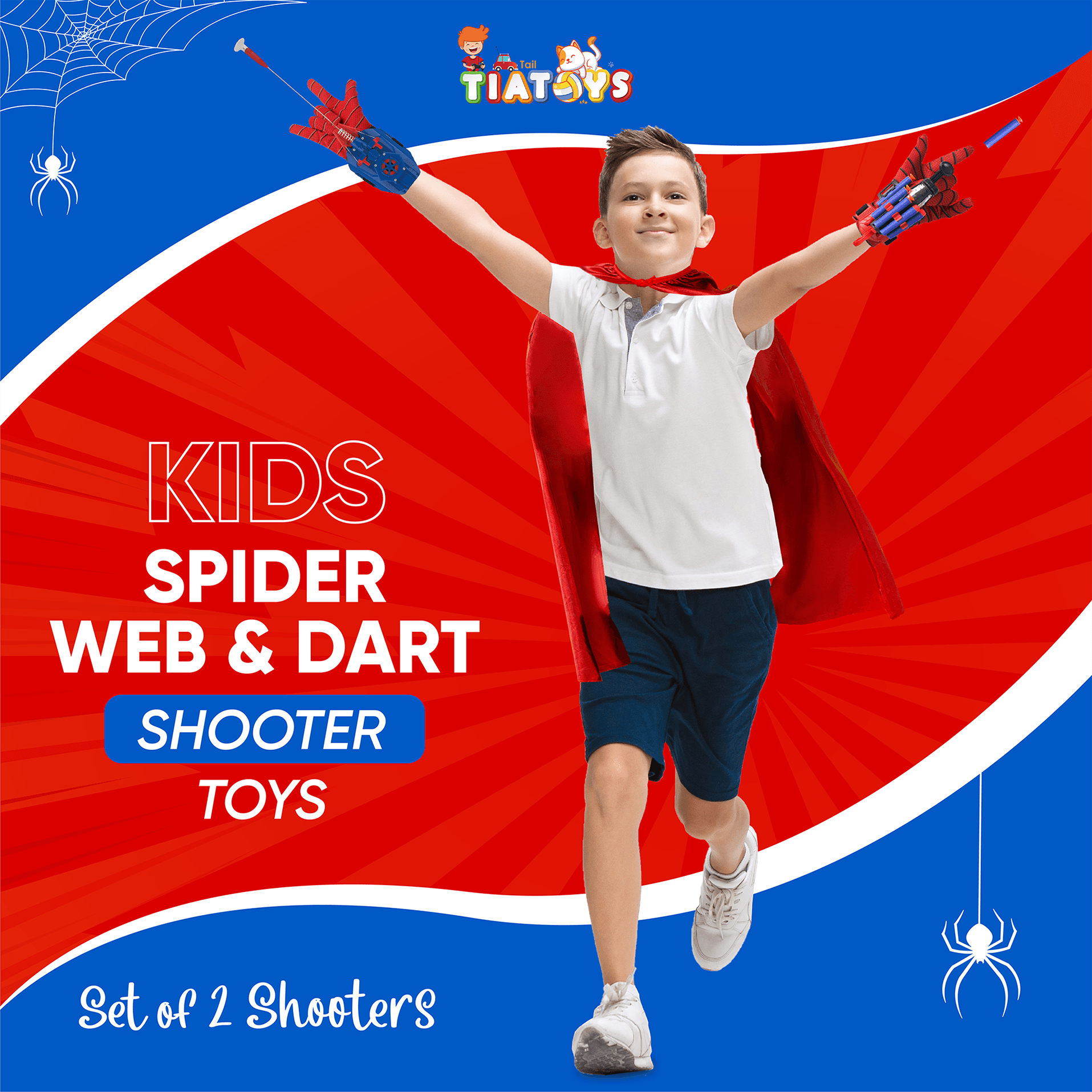 SPIDER WEB SHOOTER - Tia Tail Toy US